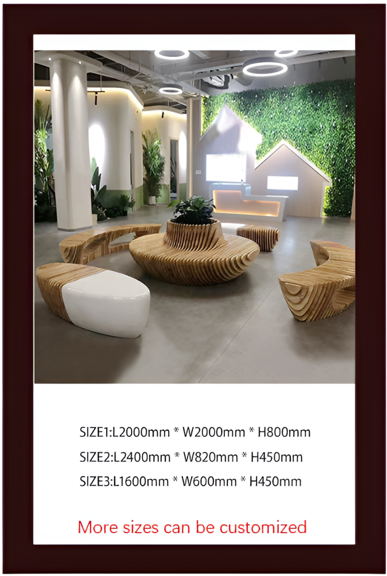 Solid Wood Slicing Chairs & Front Desks