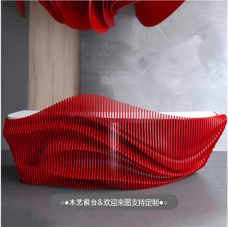 Solid Wood Slicing Front Desks