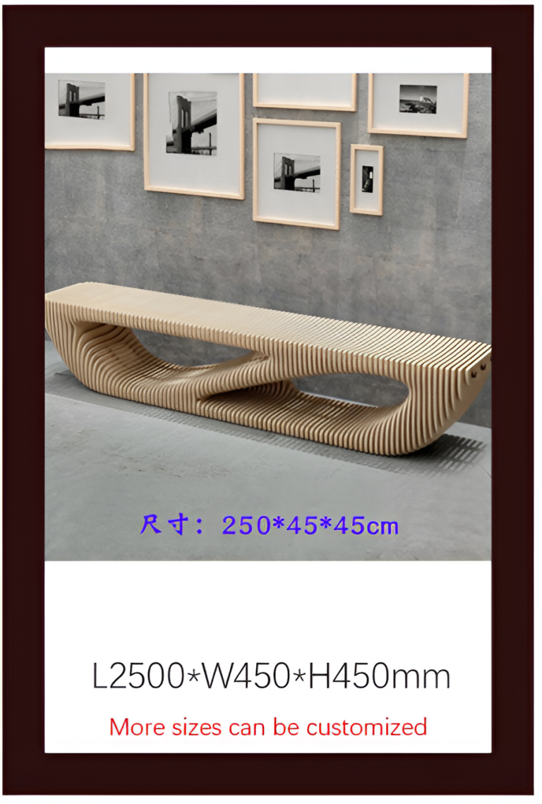 Solid Wood Slicing Chairs & Front Desks