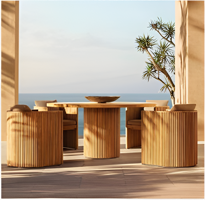 TJ6008 - Chairs and Tables set