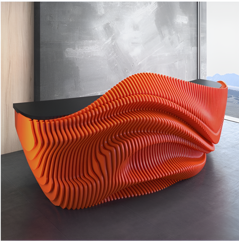 Solid Wood Slicing Front Desks