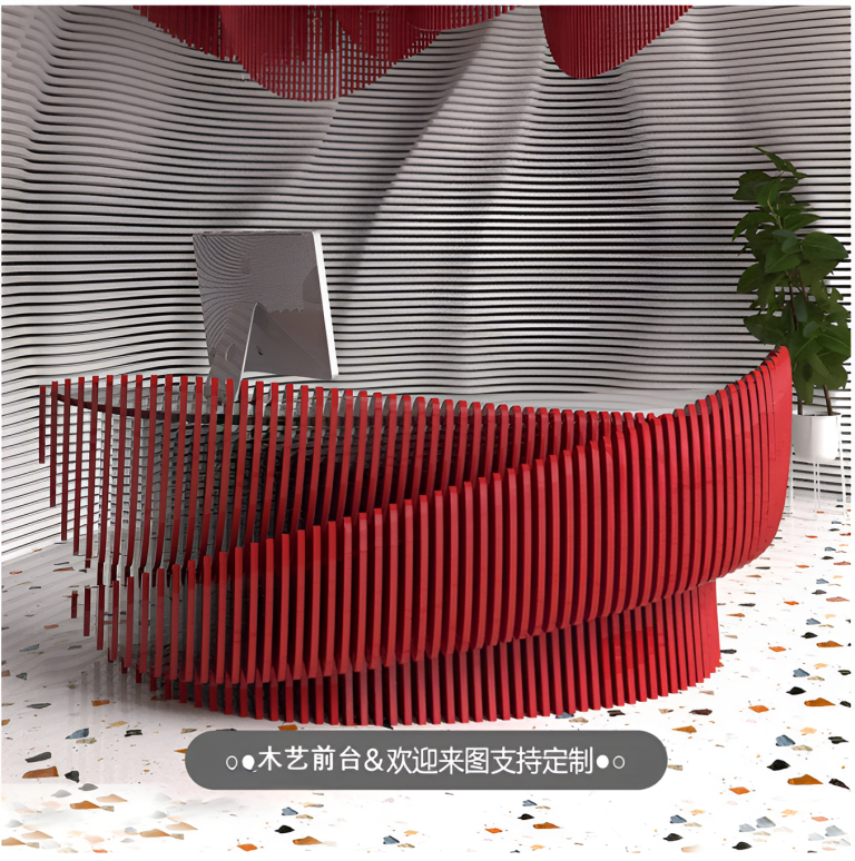 Solid Wood Slicing Front Desks