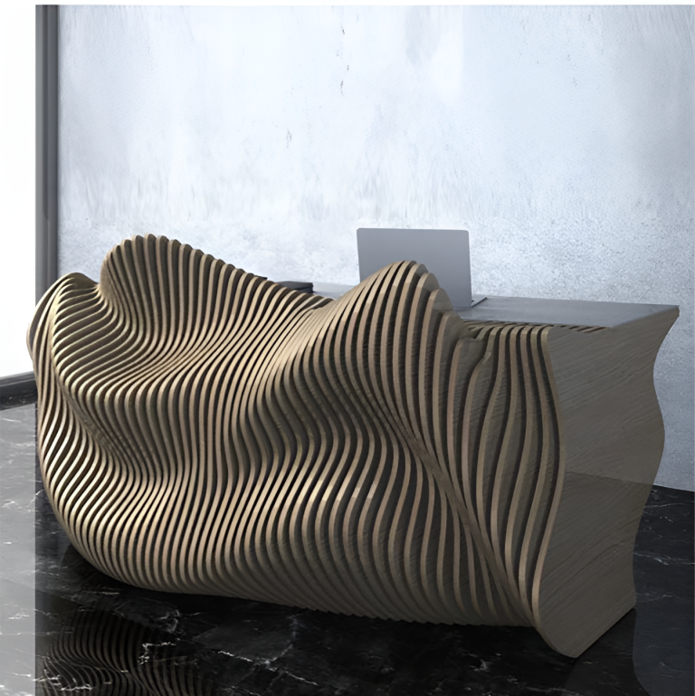 Solid Wood Slicing Front Desks