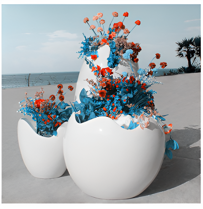 Fiberglass Flowerpot