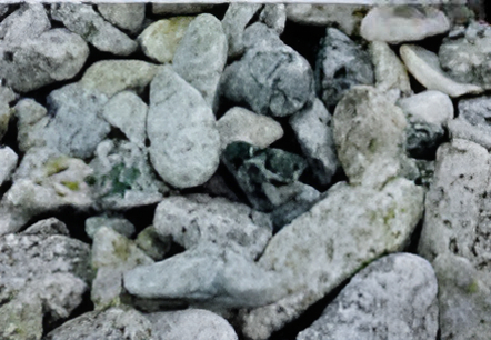 GREEN PEBBLES - BUILDING MATERIAL