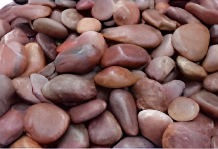 RED POLISHED PEBBLES - BUILDING MATERIAL