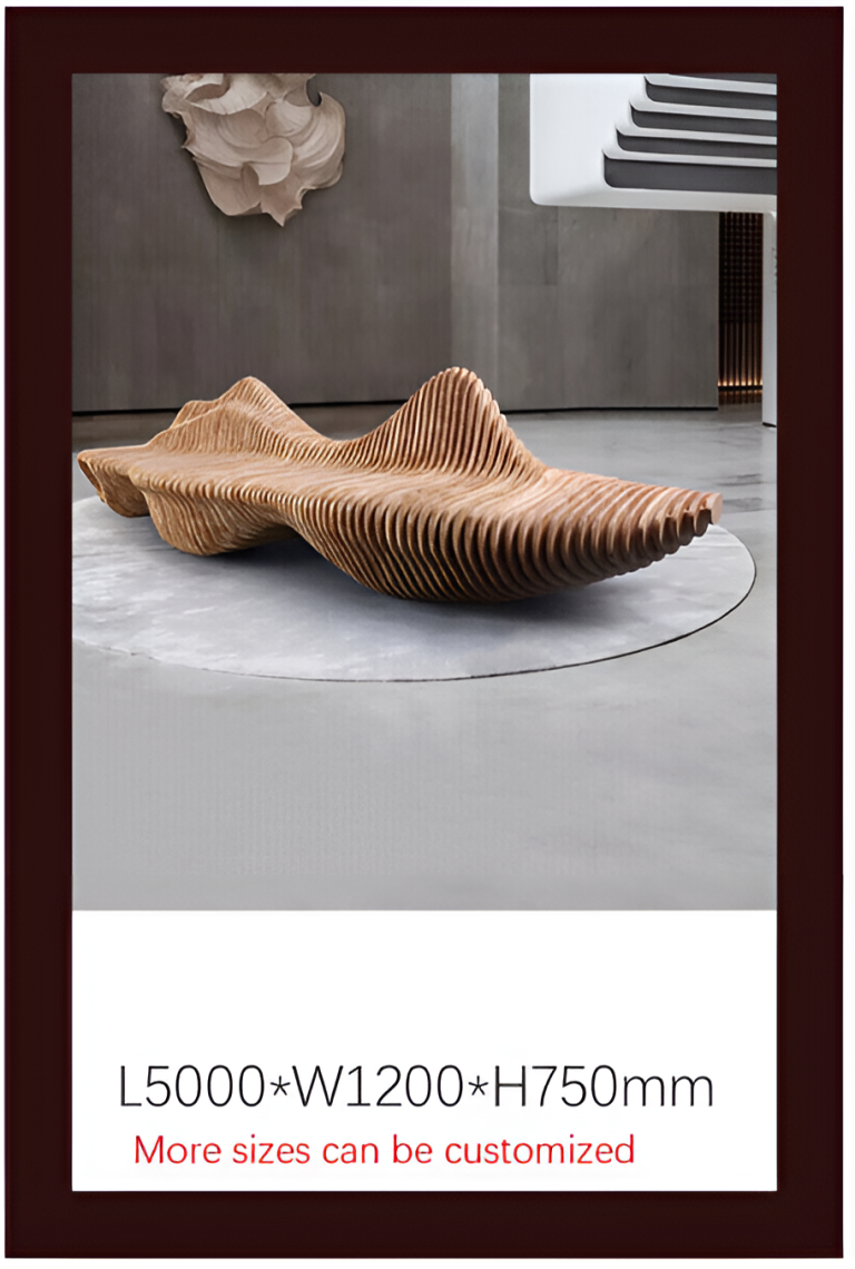 Solid Wood Slicing Chairs & Front Desks