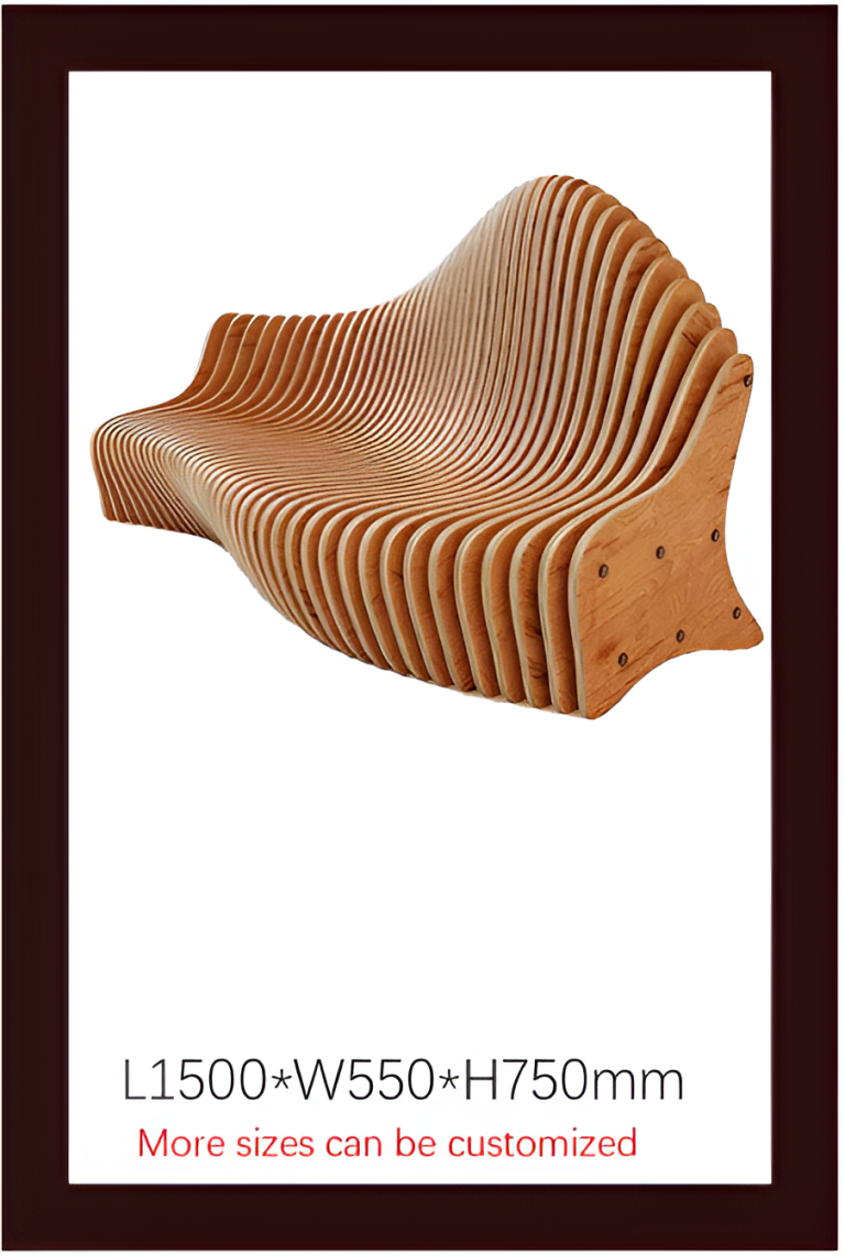 Solid Wood Slicing Chairs & Front Desks