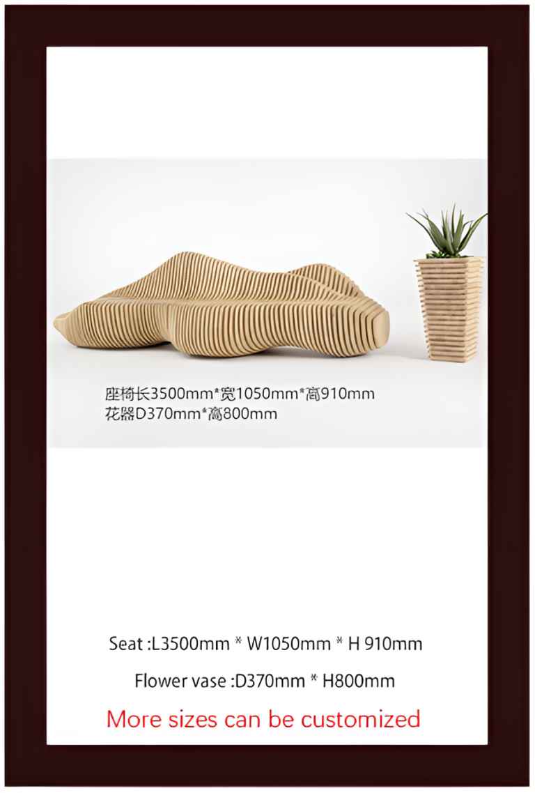 Solid Wood Slicing Chairs & Front Desks