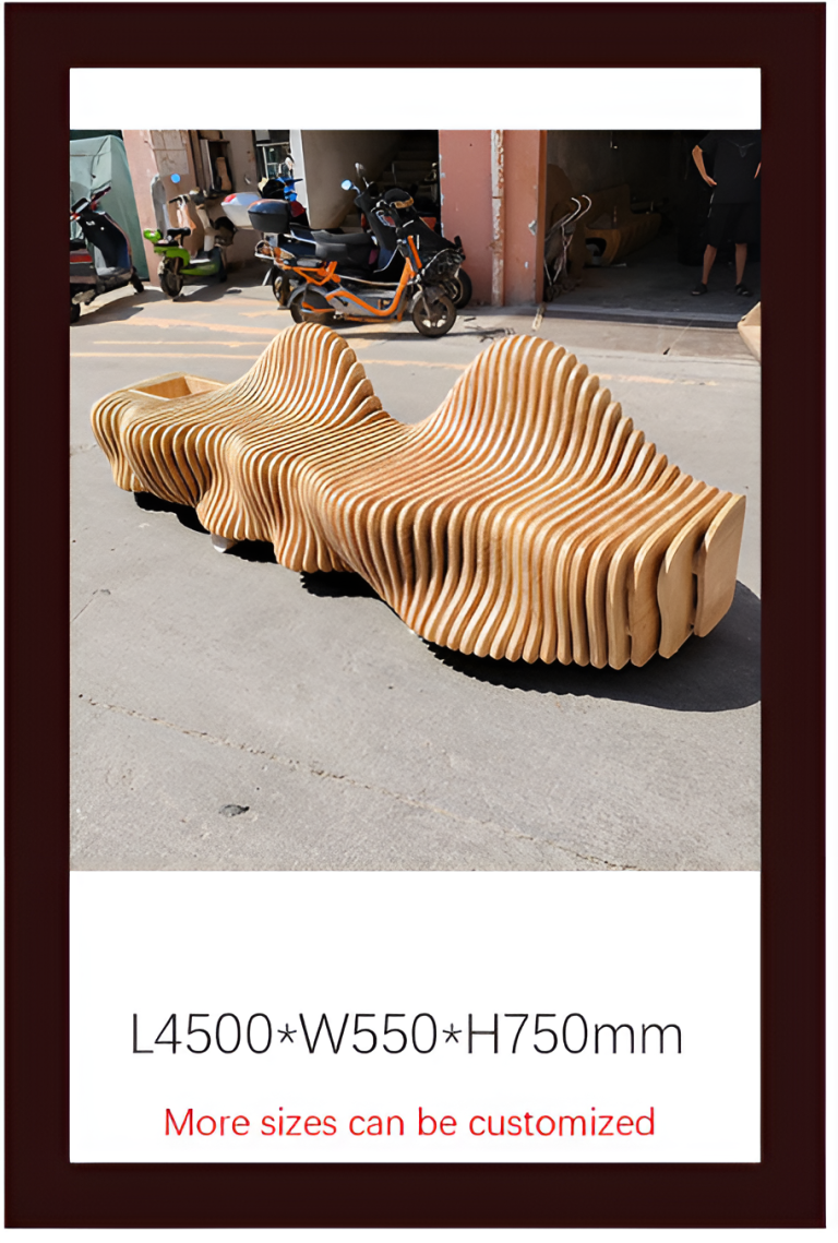 Solid Wood Slicing Chairs & Front Desks