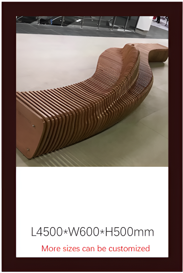 Solid Wood Slicing Chairs & Front Desks