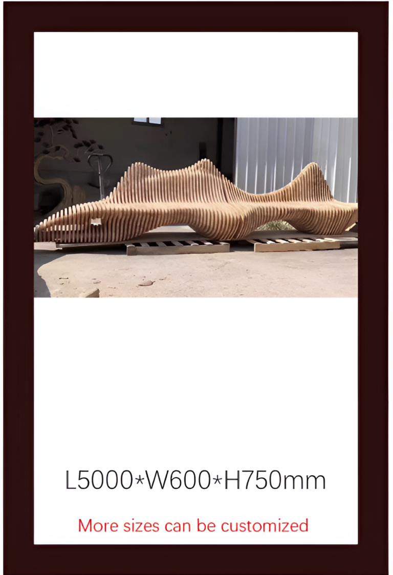 Solid Wood Slicing Chairs & Front Desks