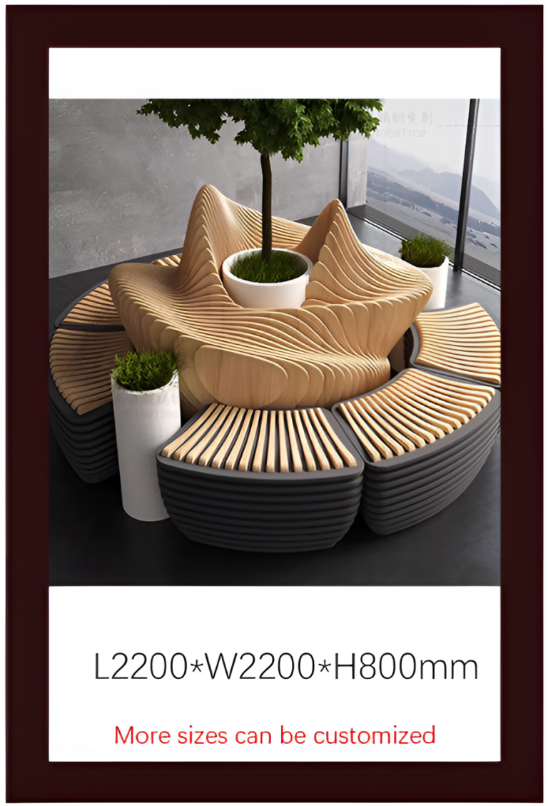 Solid Wood Slicing Chairs & Front Desks