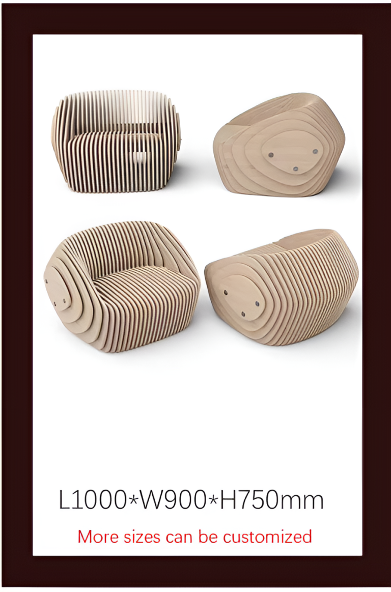 Solid Wood Slicing Chairs & Front Desks