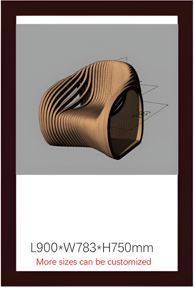 Solid Wood Slicing Chairs & Front Desks