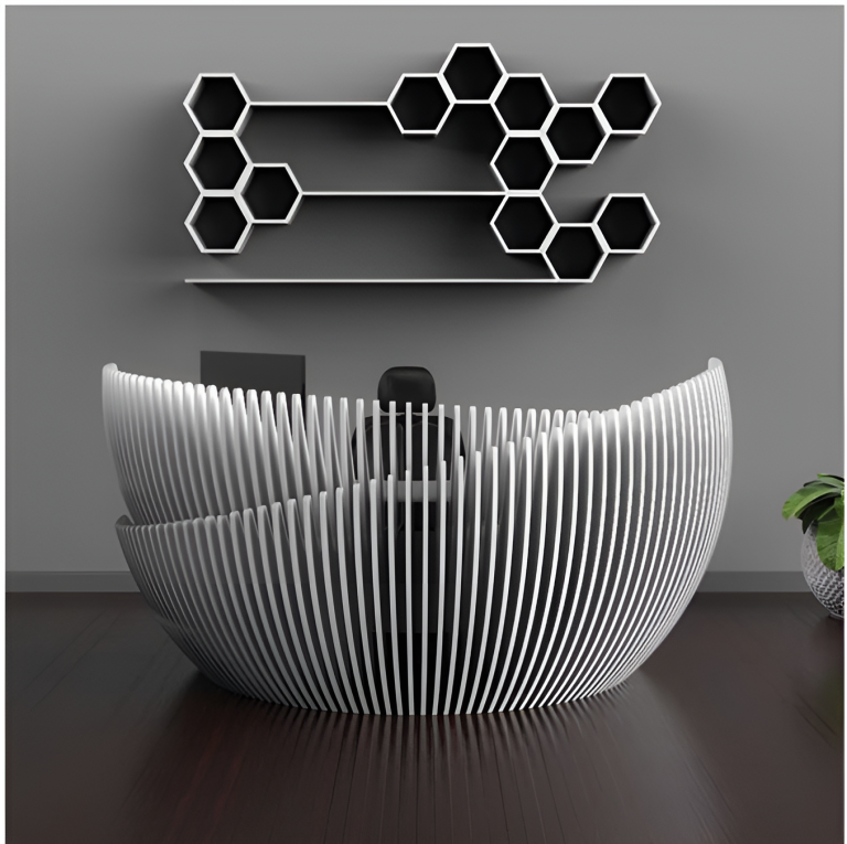 Solid Wood Slicing Front Desks