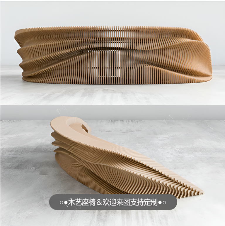 Solid Wood Slicing Front Desks