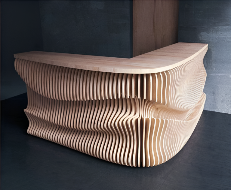 Solid Wood Slicing Front Desks