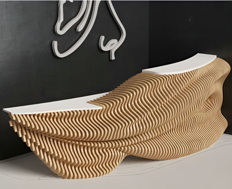 Solid Wood Slicing Front Desks