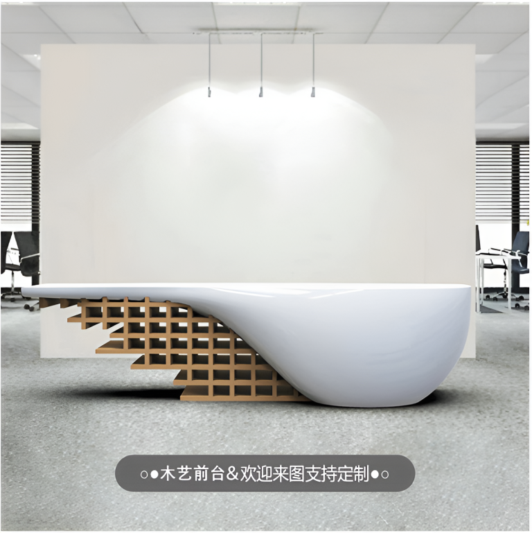 Solid Wood Slicing Front Desks