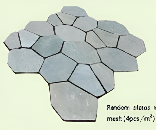 RANDOM SLATES WITH MESH – MATERIAL